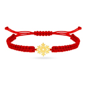 Brățară Let it Snow cu fulg de nea din AUR 14K