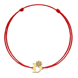 Brățară Snow Letter cu inițială din AUR 14K - Img 2
