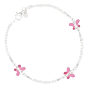Bratara Argint 925 pentru copii 18.5cm-Fluturasi