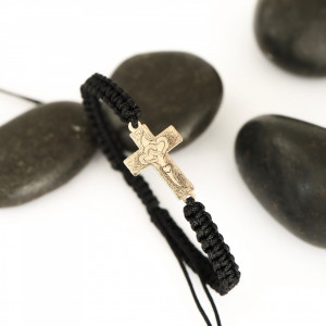 Brățară Cruzio Brillante cu Cruce din aur 14K - Img 2