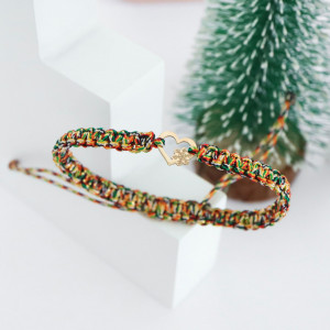 Bratara Heart Collection inimioara cu fulg de nea din aur 14k - Img 2