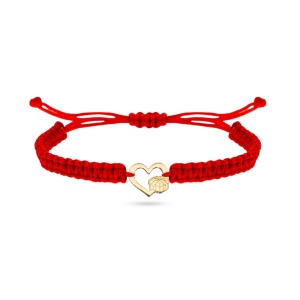 Bratara Winter Collection - Secret Santa cu snur și figurina din Aur 14K - Img 2