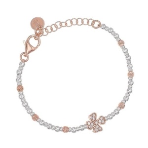 Bratara Argint 925 pentru copii 12+3cm-Trifoi si Bilute