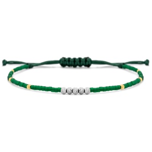 Bratara Emerald Silver&Gold cu bile din aur si argint