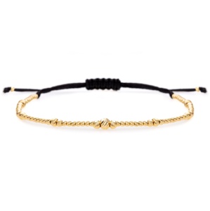 Bratara Golden Flash cu bile din aur 14K