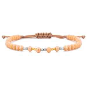 Bratara Mixa Silver&Gold cu bile din aur si argint