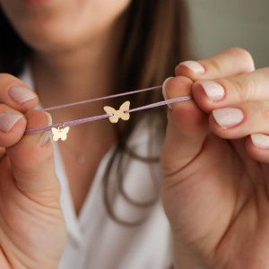 Brățară Oh My Butterfly din aur 14K - Img 2
