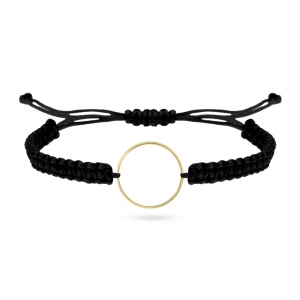 Set 2 bratari pentru cupluri Circle of Love din aur 14K - Img 5