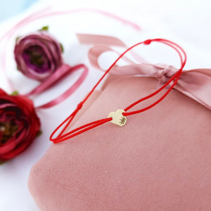 Bratara Inimioara Queen Clasic Collection din aur 14k - Img 2