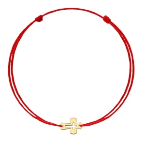 Brățară Tiny Cross cu cruciuliță din AUR 14K - Img 2