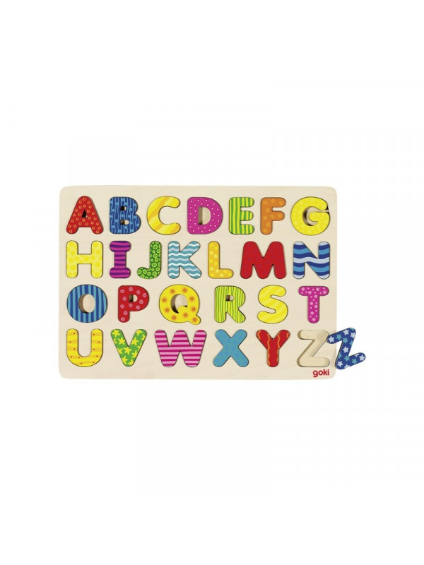 Puzzle cu alfabet - Curcubeu