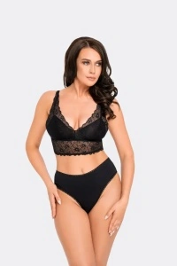 pure cotton дамски бикини 193 чист памук бразилиани с дантела