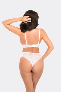 pure cotton дамски бикини 193 чист памук бразилиани с дантела - Img 6