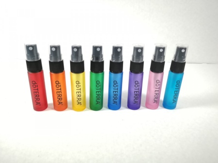 Recipiente spray sticla multicolor 10 ml doTERRA- Set 8 bucati - Img 2