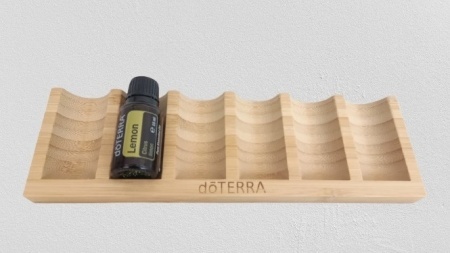 Suport birou doTERRA din lemn pentru 6 sticlute de 5ml/10ml/15 ml - Img 2