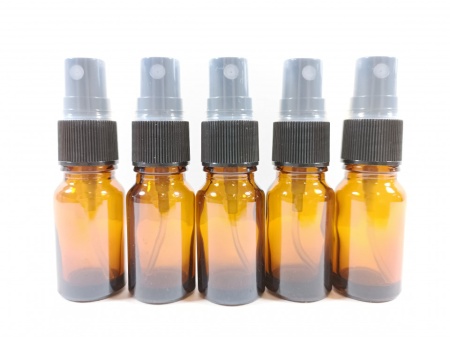 Recipient din sticla bruna 10 ml tip spray - set 5 bucati