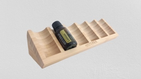 Suport birou doTERRA din lemn pentru 6 sticlute de 5ml/10ml/15 ml - Img 3