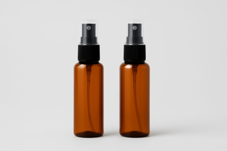 Recipient 30 ml din sticla bruna cu capac tip spray - SET 2 buc.