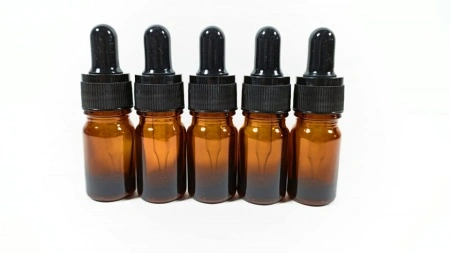 Recipient din sticla bruna cu pipeta 5ml - set de 5 bucati - Img 4