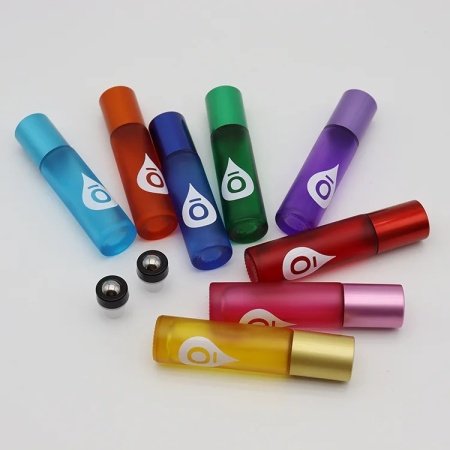 Recipiente roll-on sticla multicolor 10 ml doTERRA- Set 8 bucati - Img 2