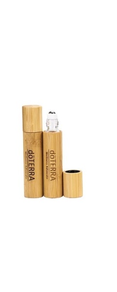 Recipient roll-on 10 ml doTERRA din sticla cu coaja de bambus