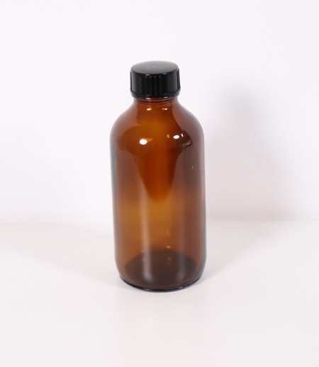 Recipient sticla bruna 120 ml cu capac