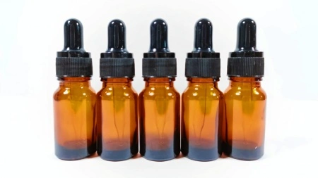 Recipiente cu pipeta din sticla bruna 10ml - SET 5 bucati - Img 3