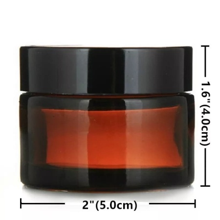 Borcan de sticla bruna 30 g - Img 2