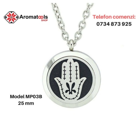 Pandantiv cu aromadifuzor Mana Fatimei MP03B - 25 mm