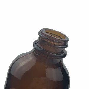 Recipient sticla bruna 1000 ml cu capac - Img 5