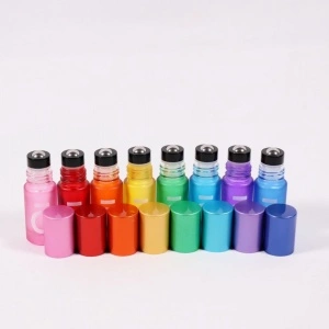 Recipiente roll-on sticla multicolor 5 ml doTERRA- Set 8 bucati