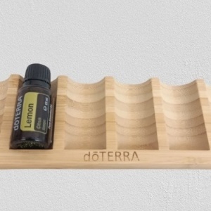 Suport birou doTERRA din lemn pentru 6 sticlute de 5ml/10ml/15 ml - Img 2