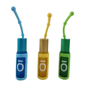 Protectii colorate din silicon pentru sticlute 10 ml - VERDE/GALBEN/BLEU