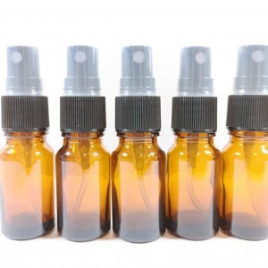 Recipient din sticla bruna 10 ml tip spray - set 5 bucati
