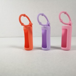 Protectii colorate din silicon pentru sticlute 10 ml -ROZ/LILA/ORANGE - Img 2