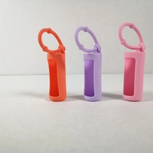 Protectii colorate din silicon pentru sticlute 10 ml -ROZ/LILA/ORANGE - Img 2