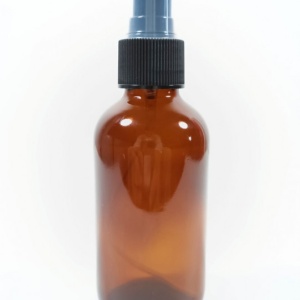 Recipient 120 ml din sticla bruna cu spray pulverizator