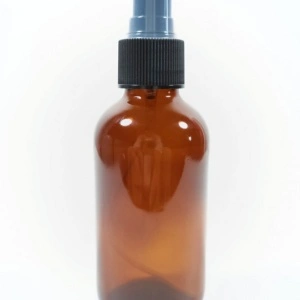 Recipient 120 ml din sticla bruna cu spray pulverizator