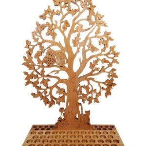 Suport Love Tree din lemn masiv - culoarea natur
