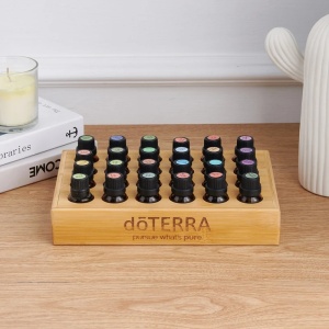 Suport doTERRA din Bambus pentru 24 sticlute de 15 ml - Img 2