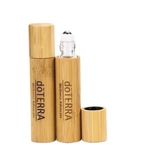 Recipient roll-on 10 ml doTERRA din sticla cu coaja de bambus