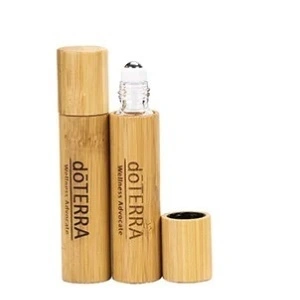 Recipient roll-on 10 ml doTERRA din sticla cu coaja de bambus