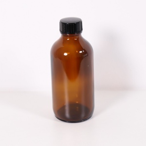 Recipient sticla bruna 120 ml cu capac