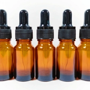 Recipiente cu pipeta din sticla bruna 10ml - SET 5 bucati - Img 3