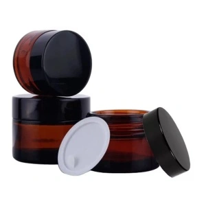 Borcan de sticla bruna 50 g