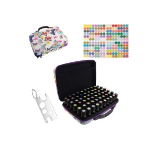 Borseta pentru 60 sticlute model fluture de 5ml / 10 ml / 15 ml - Img 2