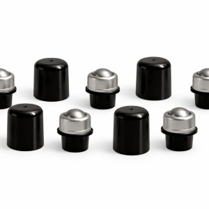 Cap metalic rollon 5 ml / 15 ml + capac potrivit - set 5 bucati
