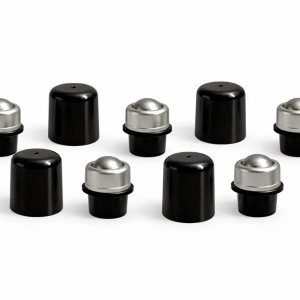 Cap metalic rollon 5 ml / 15 ml + capac potrivit - set 5 bucati