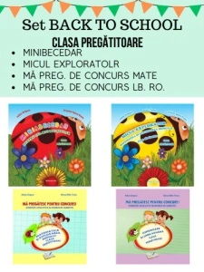 SET BACK TO SCHOOL-CLASA PREGATITOARE (MINIABC+MICUL EX+CONCURS MATE+ CONCURS LB.ROM)