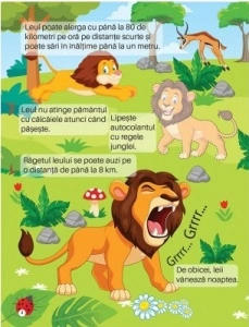 Descoperă jungla-Caiet de activități cu informații, autocolante și modele 3D - Img 2